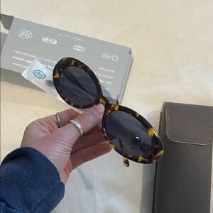 Crap Eyewear The Sweet Leaf Tortoise Bio Oval Sunglasses
